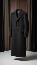 Estate Black cashmere overcoat